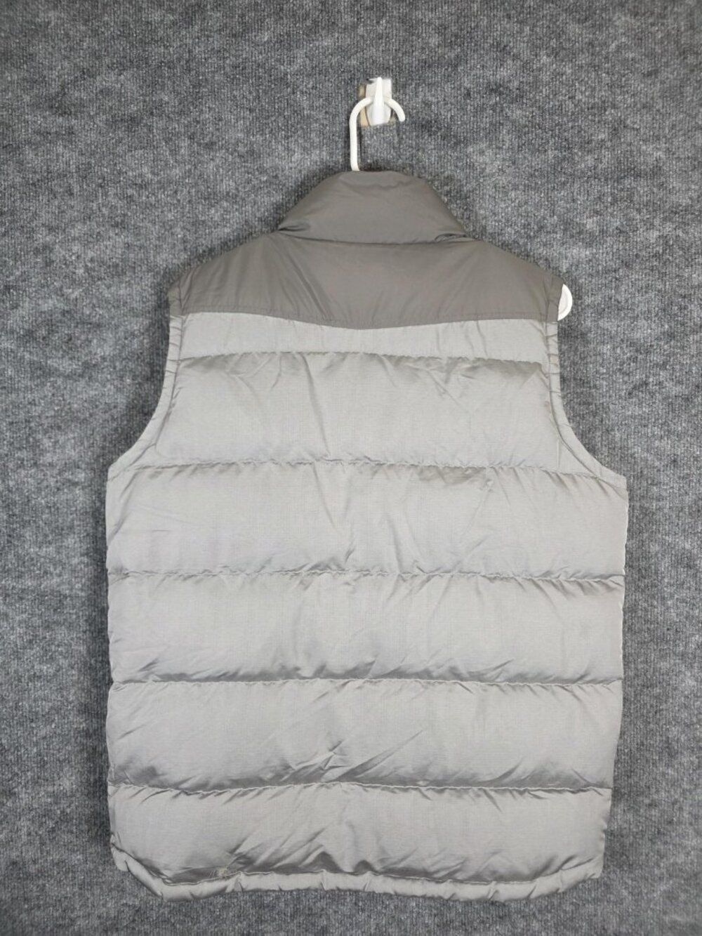 Patagonia Vest Mens M Gray slingshot Down Puffer Snap Front Red Lined Jacket - Picture 8 of 10